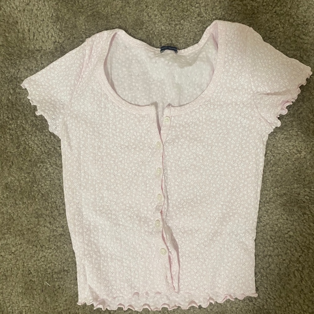 Brandy Melville Light Pink Zelly Top
